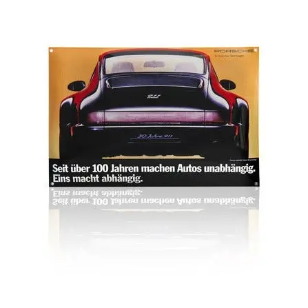 Porsche  Classic Enamel Sign - 964-4 Jubilee 1