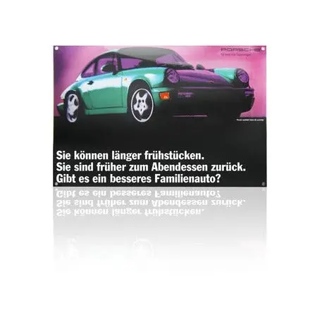 Porsche  Classic Enamel Sign - 964 Coupe 1