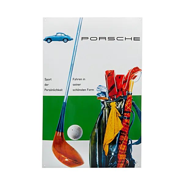 Porsche  Classic Enamel Sign - Vintage Golf 1