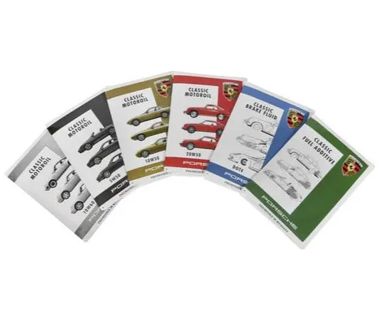 Porsche Classic Metal Plate Signs - Classic Motor Oil, Brake Fluid, Fuel Additive 1