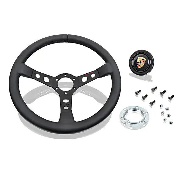 Porsche Classic Momo Performance Steering Wheel - Black Stitching 2