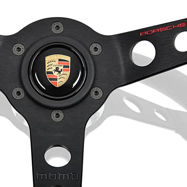 Porsche Classic Momo Performance Steering Wheel - Black Stitching 3