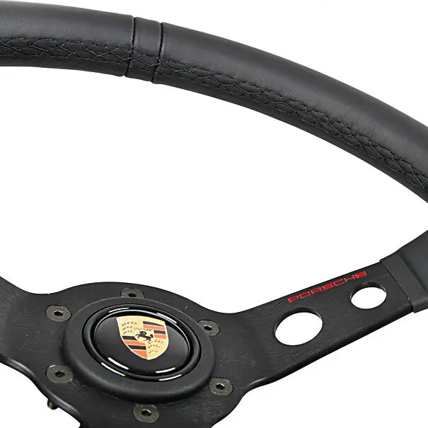 Porsche Classic Momo Performance Steering Wheel - Black Stitching 4