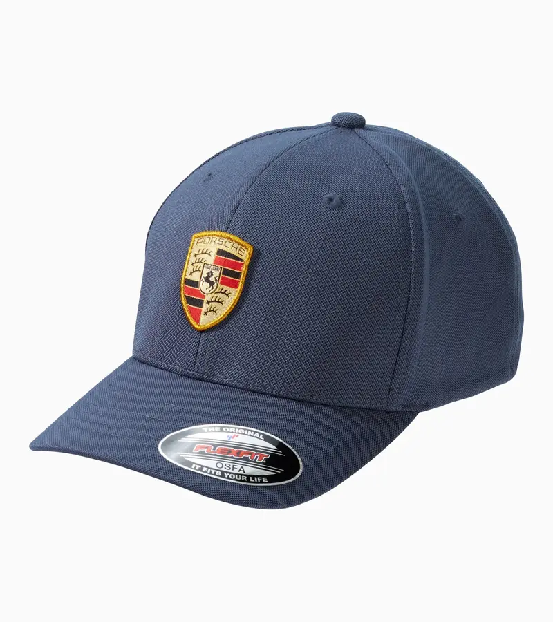 Porsche Crest Baseball Hat (Flex Fit) - Dark Blue 1