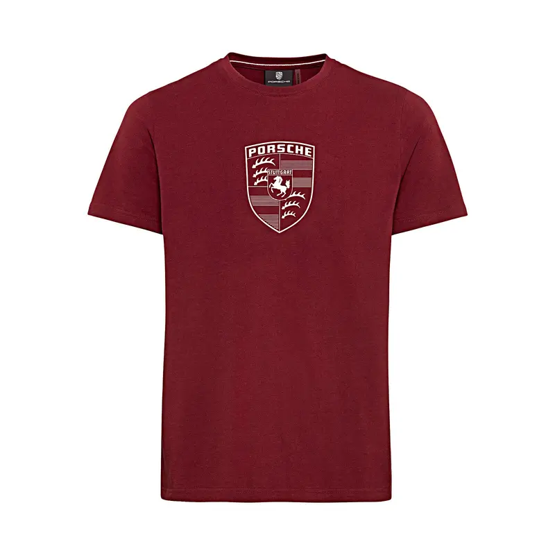 Porsche Crest Men's T-Shirt (Red) - Essential 1