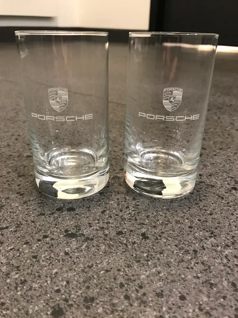 Porsche Crest Short Drink Glass Set 1
