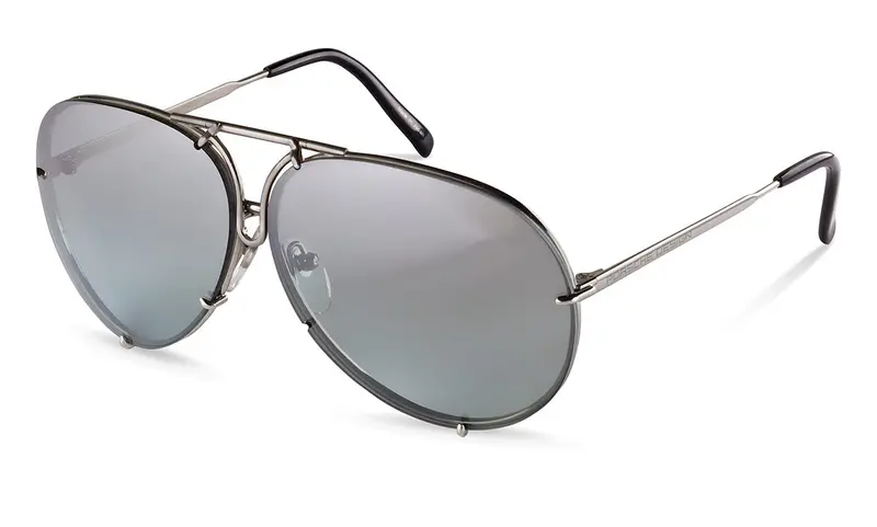 Porsche Design Unisex Aviator Sunglasses P'8478 With Interchangeable Lenses, Titanium 1