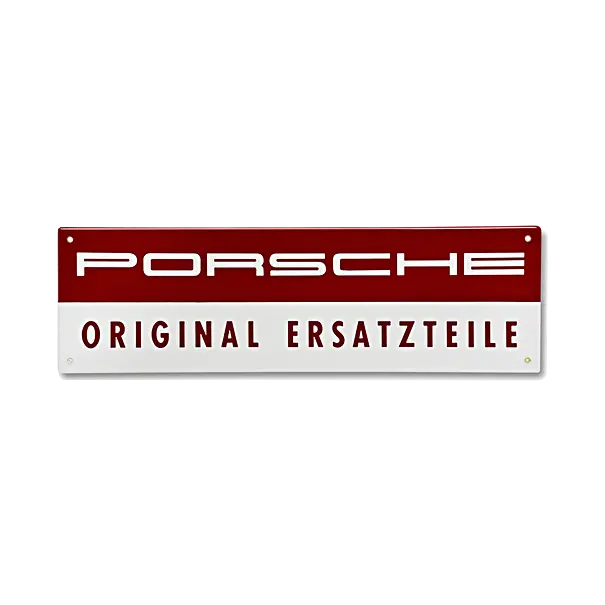 Porsche Enamel Sign - "Original Ersatzteile" 1