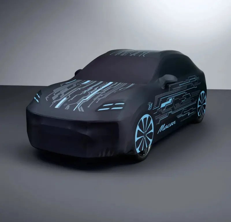 Porsche Indoor Car Cover With 'Electric' Design - Macan Electric H2 1