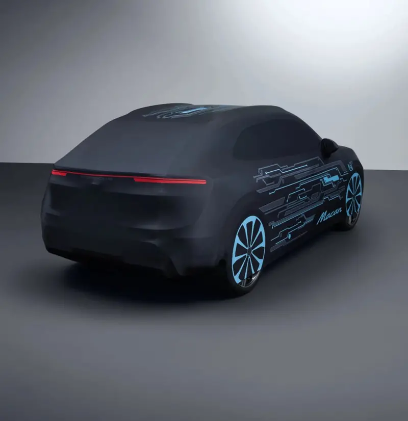 Porsche Indoor Car Cover With 'Electric' Design - Macan Electric H2 2