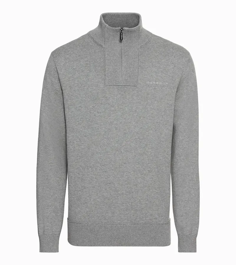 Porsche Knitted Gray Sweater - Essential 1