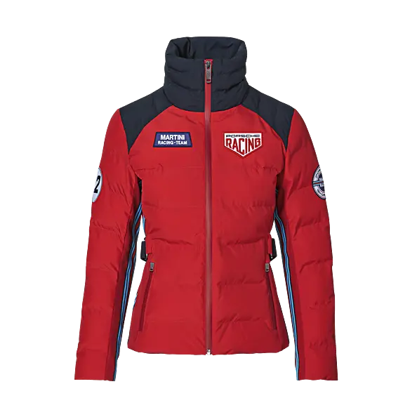 Porsche  Ladies Quilted Jacket W/ Belt - Martini Racing 1