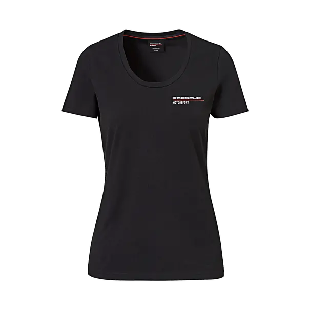 Porsche Ladies T-Shirt (Black)- Motorsport Collection 1