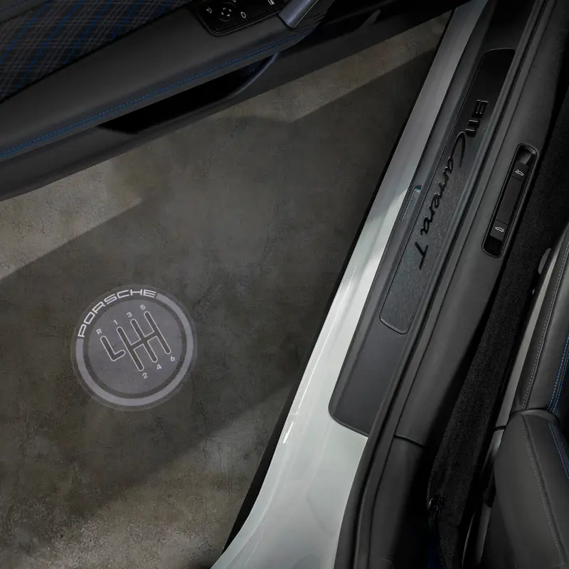 Porsche Led Door Projectors "Save The Manuals" 1
