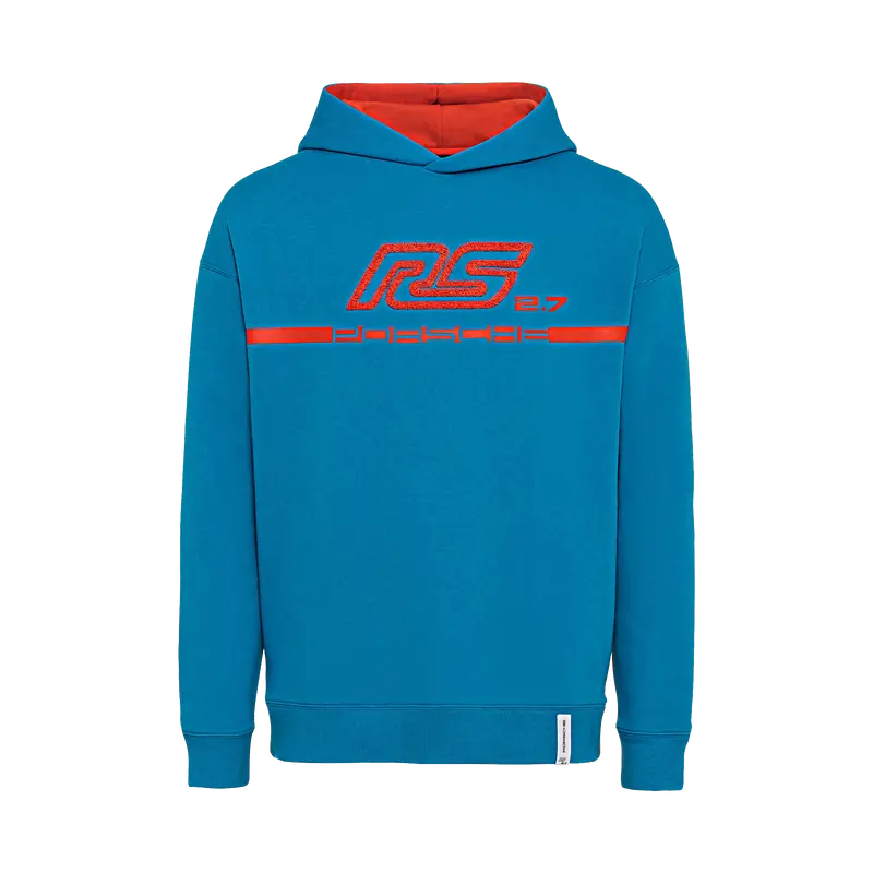 Porsche Men's Hoodie, Blue & Orange - Rs 2.7 1