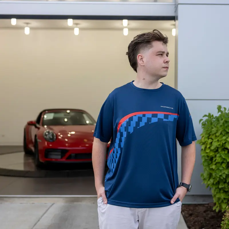 Porsche Men's Pu T-Shirt - Rennsport Reunion 7 1