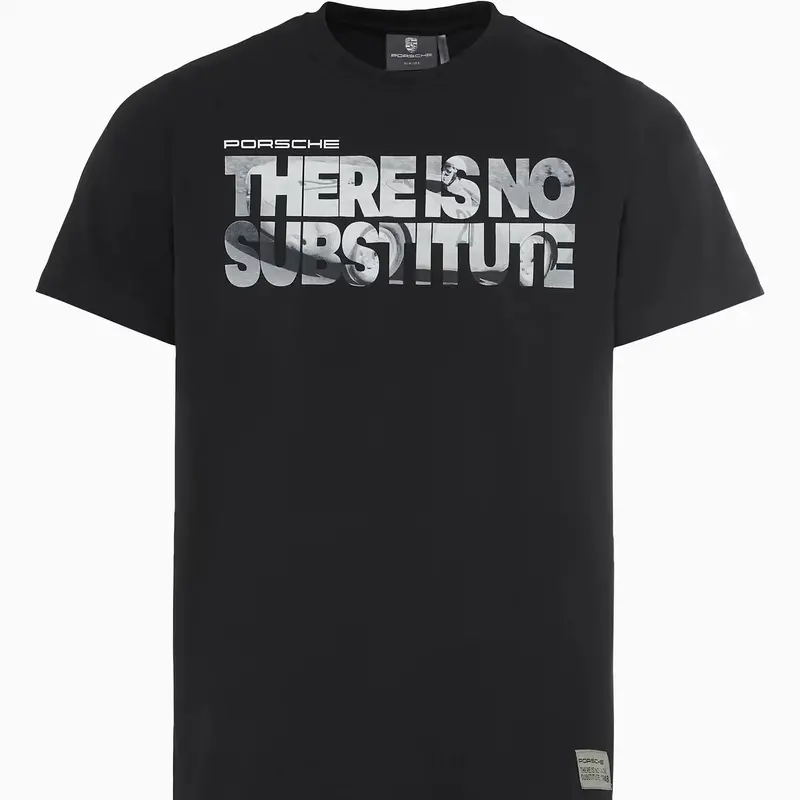 Porsche Men's T-Shirt (Black) - There Is No Substitute 1