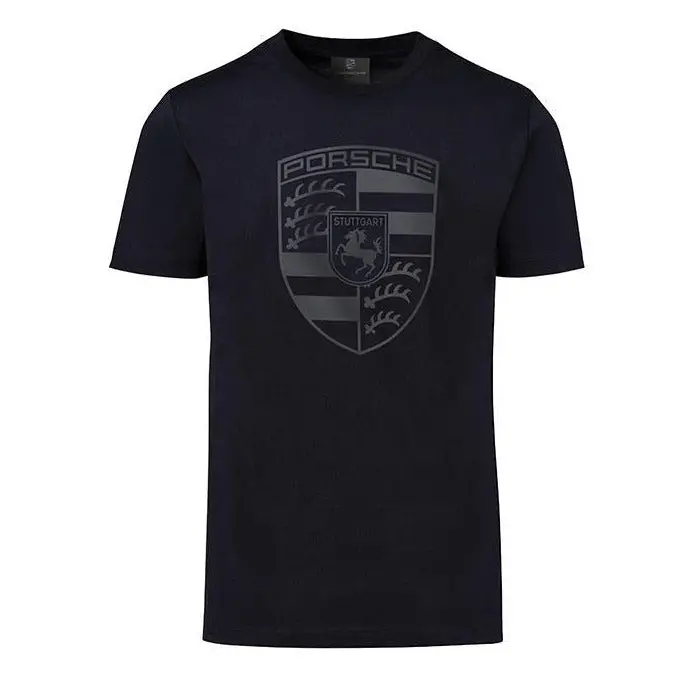 Porsche Men's T-Shirt W/ Porsche Crest - Black 1