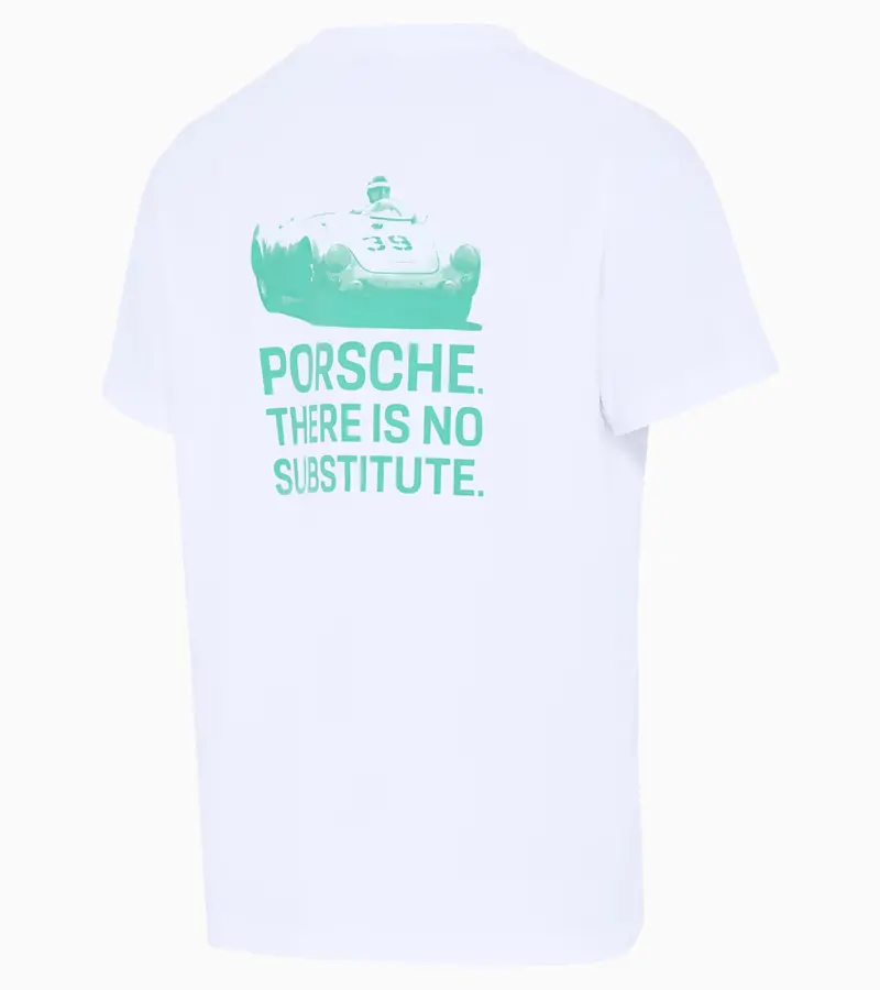 Porsche Men's T-Shirt (White) - There Is No Substitute 2