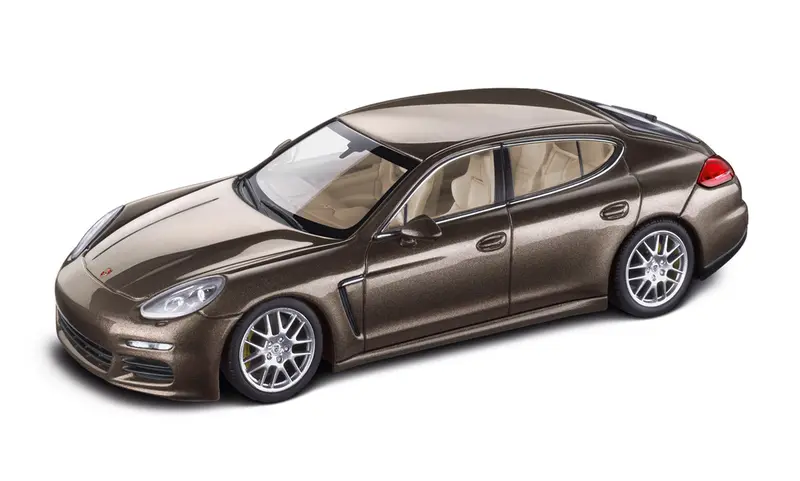 Porsche Panamera S 1:43 Model Car - Chestnut Brown 1