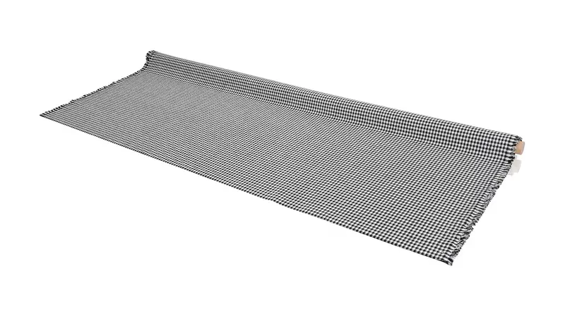 Porsche Pepita Fabric - Black/White 1