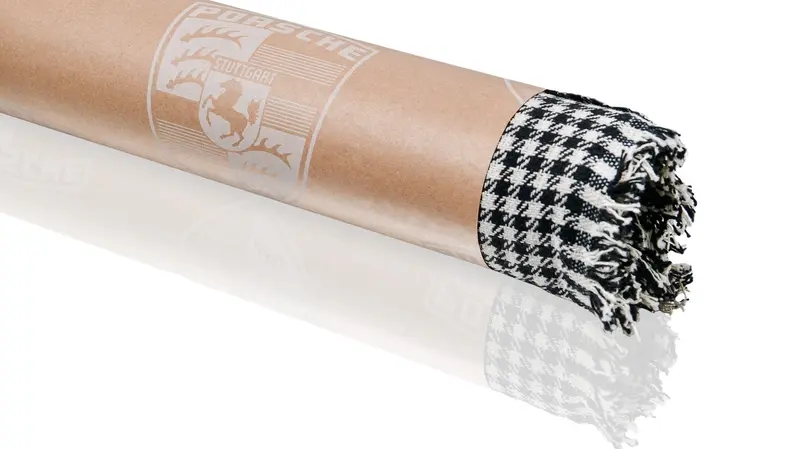 Porsche Pepita Fabric - Black/White 2
