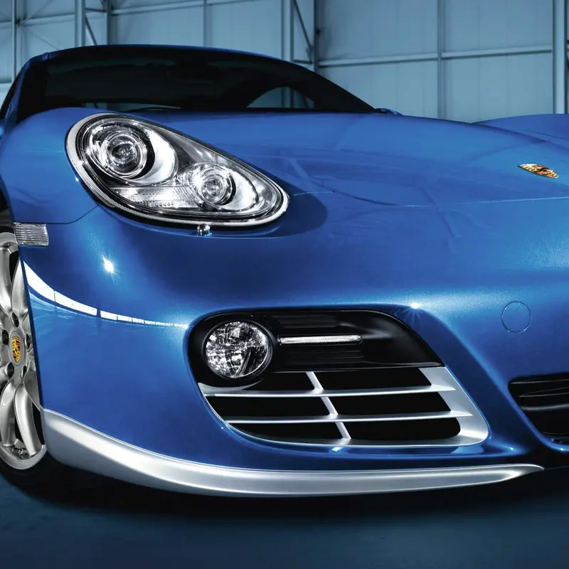 Porsche Spoiler Lip In Matt Aluminum Look 1