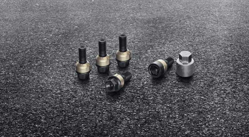 Porsche Wheel Bolts, Black Incl Anti-Theft Wheel Bolts 1