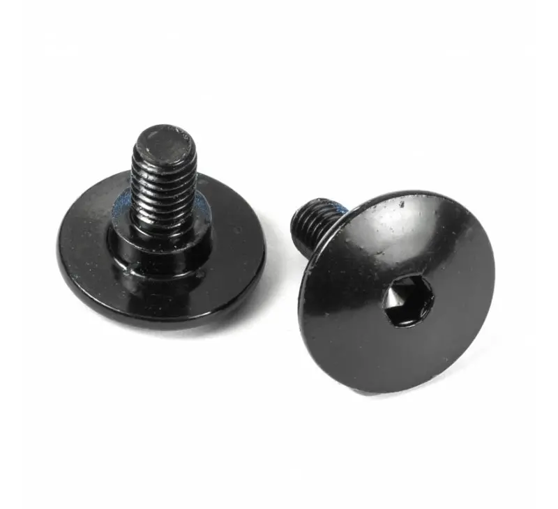 Powerslide Cuff Screw Set Fit Swell, Grave, Kaze, 2-Pack Black 1