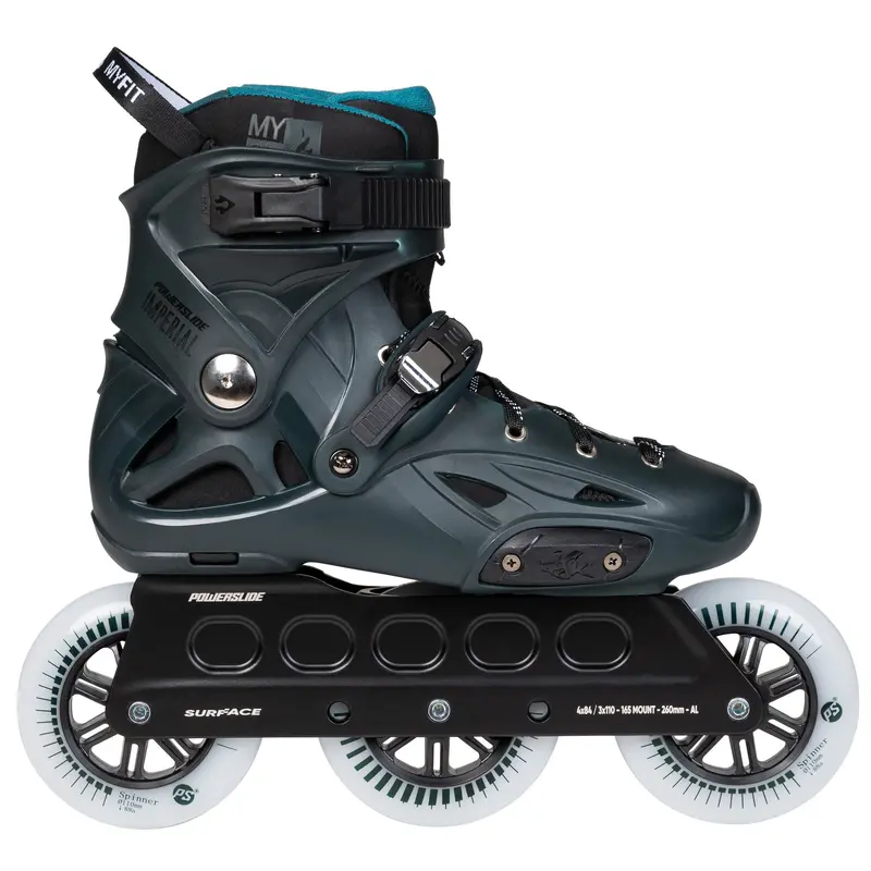 Powerslide Imperial 110 Dark Teal Inline Skates 1