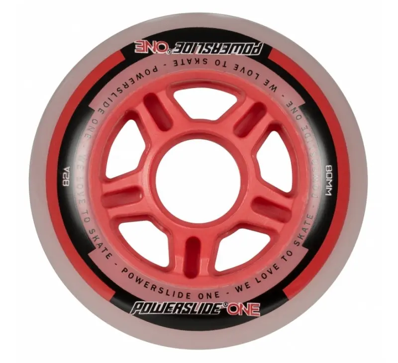 Powerslide One 80Mm 82A Wheels Red 4 Pack 1