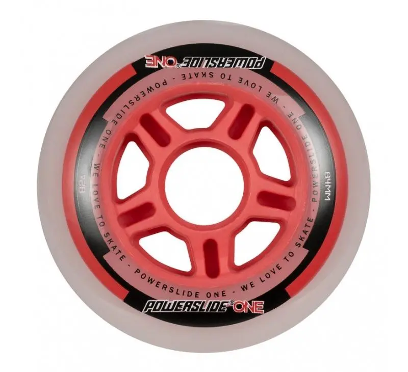 Powerslide One 84Mm 82A Wheels Red 4 Pack 1