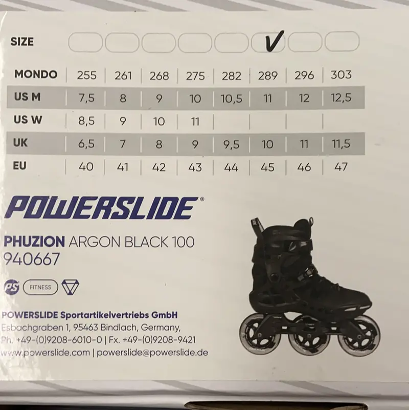 Powerslide Phuzion Argon Black 100 Inline Skates 6