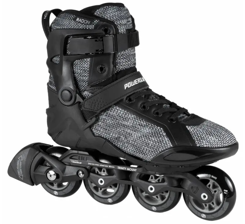 Powerslide Radon Black White 90 Inline Skates 1