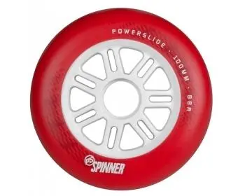 Powerslide Spinner Inline Wheels 100Mm/88A - Red Each 1