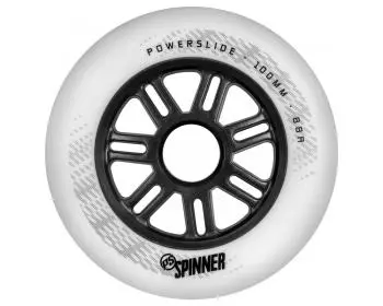 Powerslide Spinner Wheels 100Mm 88A Matte White Each 1