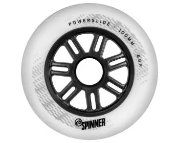Powerslide Spinner Wheels 100Mm 88A White 3 Pack 1