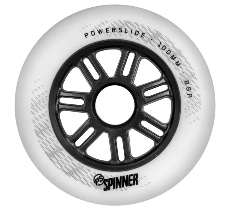 Powerslide Spinner Wheels 110Mm 88A Matte White Each 1
