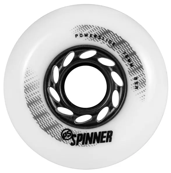 Powerslide Spinner Wheels 76Mm 88A Matte White 4 Pack 1