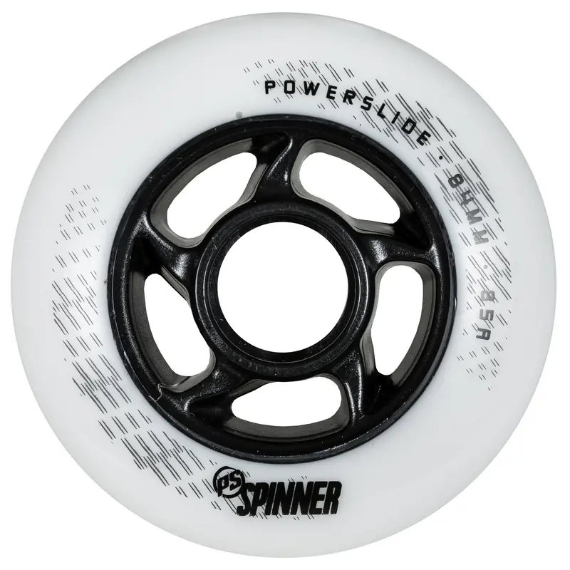 Powerslide Spinner Wheels 84Mm 85A White - 4Pack 1