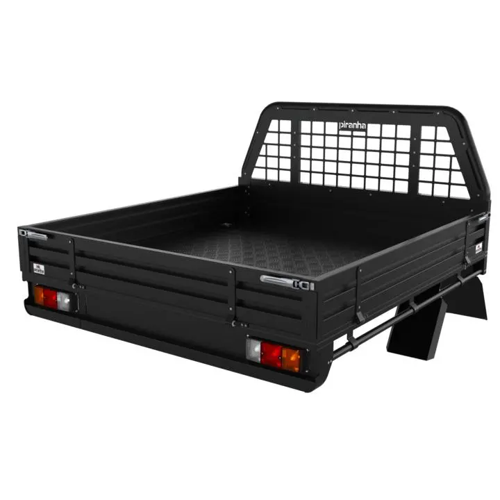 Premium Aluminium Tray 2100Lx1825wx260h Matt Black 1