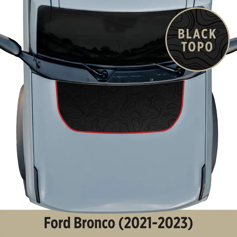 Premium Hood Graphic (Topo Or Plain) - 2021+ Bronco (Non Raptor) 1