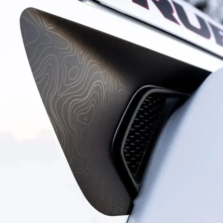 Premium Topographic Fender Vent Decal Set - 2018+ Wrangler / Gladiator 1