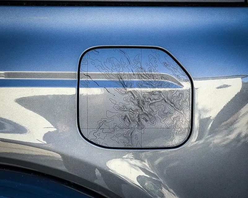 Printed Series Fuel Door Overlay - 2021+ Bronco 1