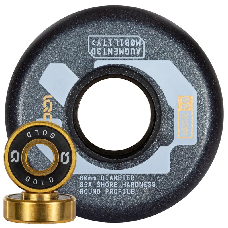 Ps Iqon Access Combo Inline Wheels Dark Grey - 4Pack 1