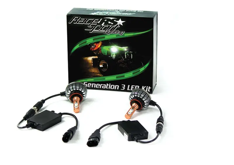 Race Sport H4-Led-G3-Kit - Gen3 H4-3 High/Low 2,700 Lux Led Headlight Kit W/ 360 Design, Copper Core And Pancake Fan Design 1