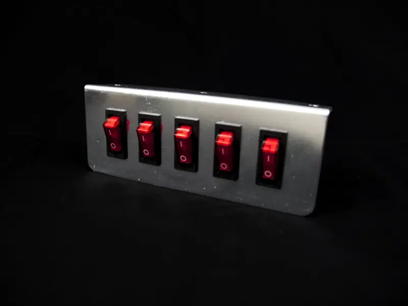 Race Sport Rs-5Sw-Panel - 5-Switch On/Off Prewired Panel W/ Fuse 1
