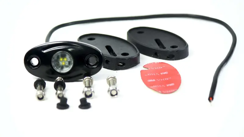 Race Sport Rsldpodw - 9W/720Lm Ip68 Led Glow Pod Station Lights (White) Aka Rock Lights (Each) 1