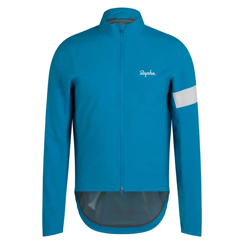 Rapha 2026 Men's Core Rain Jacket Teal Blue/White 1