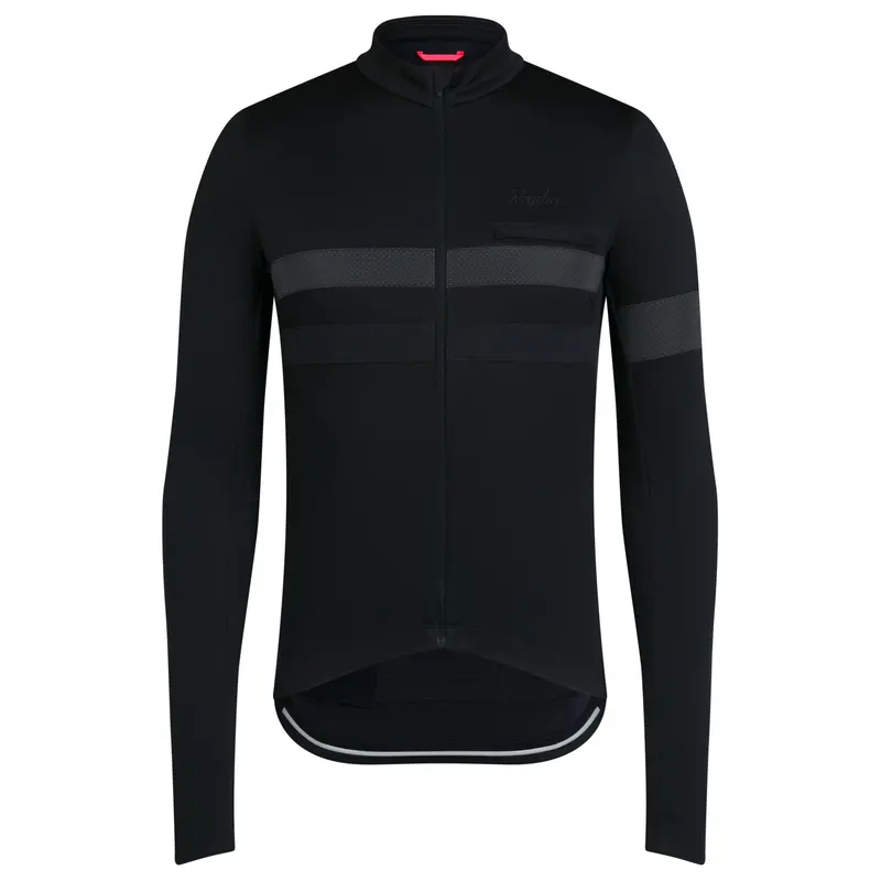 Rapha Brevet Men's Long Sleeve Jersey - Black 1